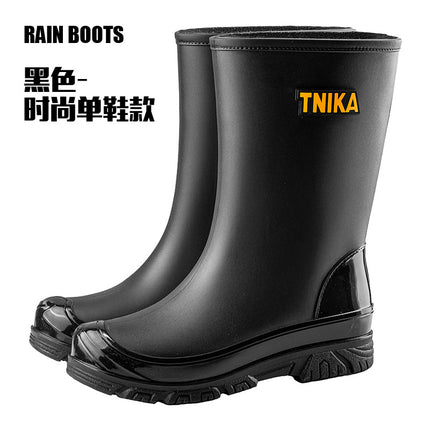 Men's High-Top Outdoor Functional Rain Boots 39 Extra High Non-Slip Fishing Wading Boots Long Rubber Shoes Labor Protection Men's Shoes