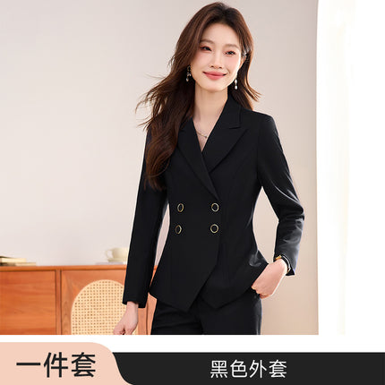 Professional suit Women's High-grade Suit Overskirt Two-piece Set Property Consultant Work Clothes Suit Jacket Jewelry Store Fixture