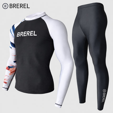 Sun Protection Swimsuit Men's Surfing Suit Split Quick-Drying Tight Jellyfish Suit Snorkeling Suit Wetsuit Full Body Long-Sleeved Trousers
