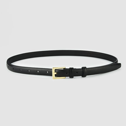 Belt Women's Genuine Leather Versatile Decorative Belt 2024 New High-End Jeans Belt Ins Hong Kong Style Decorative Belt