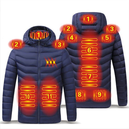 Heated Cotton Clothing for Winter in District 249, District 11, District 19, Smart Heated Cotton Jacket, Unisex Heated Clothing Jacket