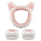 Cat ear white 1 headband/2 wrist straps