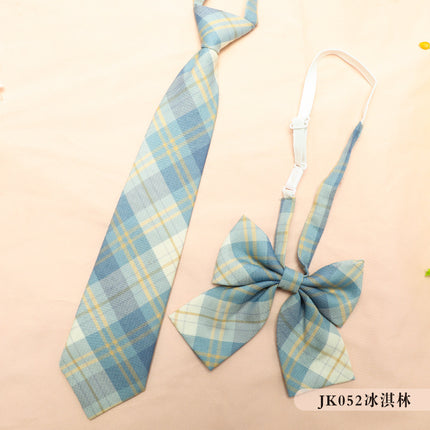 JK Uniform Accessories Tie-Free Collar Flower Suit Flat Horn Bow Tie Feather Root Small Collocation College Style Korean New Style