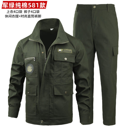 Work clothes suit men's autumn and winter welder welding camouflage clothing anti-scald wear-resistant workshop electric clothing work uniform order