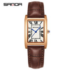 Belt coffee rose gold white [men's style]