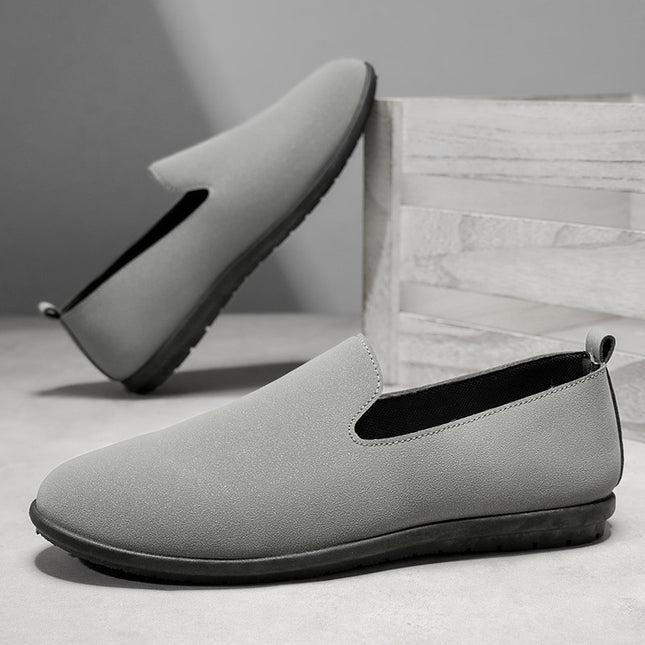 Spring and Autumn New Solid Color Versatile Stylish Men's Loafers Breathable Casual Office Commute Slip-On Shoes