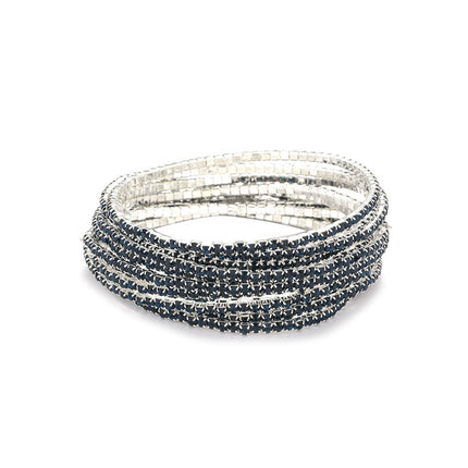 2.0mm Superfine Rhinestone Bracelet Stretch Bridal Bracelet Korean Style Single Row Flash Diamond Stretch Crystal Bracelet