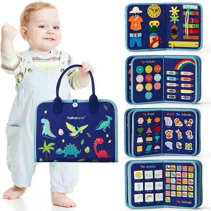 Cross-border Children's Busy Board Dressing Buckle Learning Board Felt DIY Early Education Toys Quiet Book Felt Learning Board
