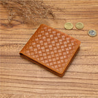 Braided pattern-light brown [crazy horse first layer cowhide]