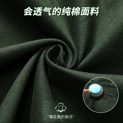 Cotton Wear-resistant Work Clothes suit Men's Spring and Autumn Anti-scalding Electric Welding Work Clothes Construction Site Jacket Labor Protection Work Pants