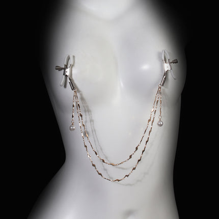Amazon New Metal Lightning Stitching Milk Chain Unisex Sexy Alternative Flirting Props Chest Chain Jewelry
