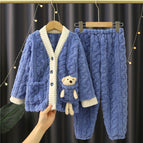 V-neck jacquard peacock blue (muppets) / XL 165cm