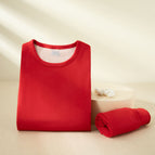 Men - big red - round neck - hemming / M