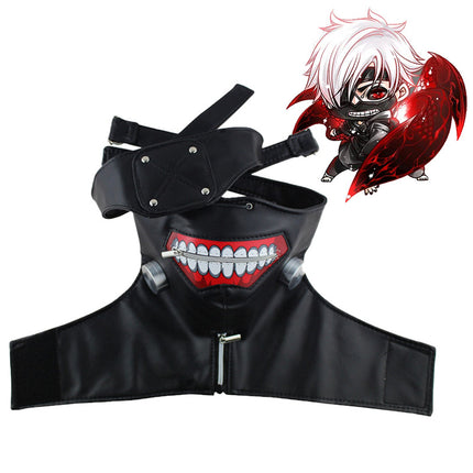 Tokyo Ghoul Mask Wig Kind Jin Muyan Zipper Eye Mask Mask Animation cosplay Mask