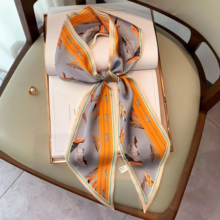 2025 New Long Scarf Korean Style Printed Temperament Scarf Summer Fashion Decorative Bangle Scarf Factory Wholesale