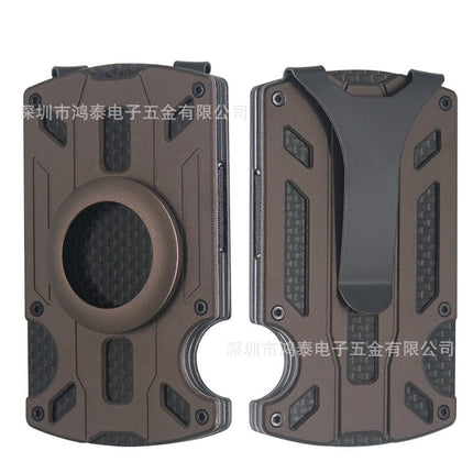 Factory spot new aluminum alloy card holder RFID anti-theft card bag metal air tag ultra-thin men's wallet