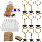 Keychain+cardboard+gauze bag / Doctoral hat d style 6set