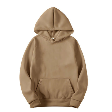 Foreign Trade Cross-Border Amazon Aliexpress Velvet Top Hoodie Long-Sleeved Black Sweatshirt Hoodies Wholesale Delivery