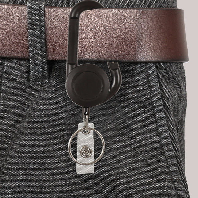 New Easy-pull buckle retractable spring backpack water bottle buckle belt back clip key chain portable anti-lost easy-pull hanging buckle