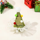 Green small tree gauze skirt hat clip