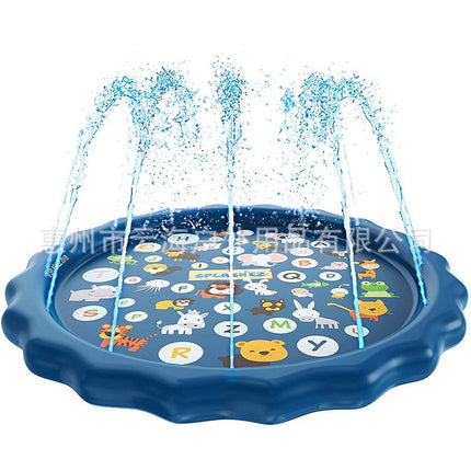 Popular Children's Outdoor Lawn Letter Spray Mat Interactive Game Water Unicorn Round Dolphin Fountain
