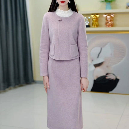 Taro Purple Sweater Suit Set / Ensemble Pull Violet