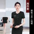 Black suit + skirt / S
