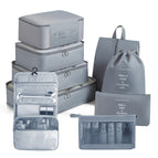 Gray nine-piece set