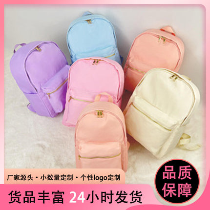 High quality simple backpack in stock waterproof backpack leisure bag large capacity school nylon storage bag