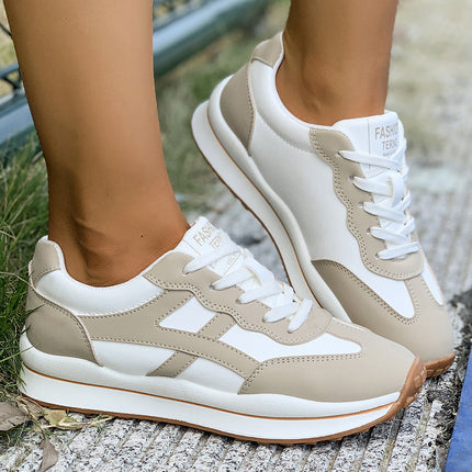 Sports Forrest Gump Shoes for Women 2025 Autum New Breathable Versatile Moral Training Shoes Casual Sports Shoes Thick-Soled White Shoes