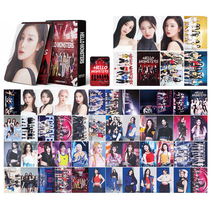 Korean Star 55 Boxed Small Cards Stray (g) I-Dle Ive Ateez Collection Lomo Cards Cross-Border