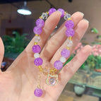 Cat head bracelet (purple) bag