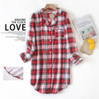 Q green—red and white checkered—velvet skirt / M