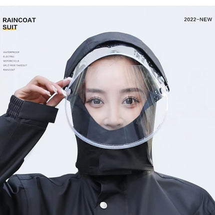 Raincoat and Rain Pants Two-Piece Set, Full-Body Rain Gear, Reflective, for Patrol Duty, Construction Site, Labor Protection, Fishing, Hiking, Outdoor Use
