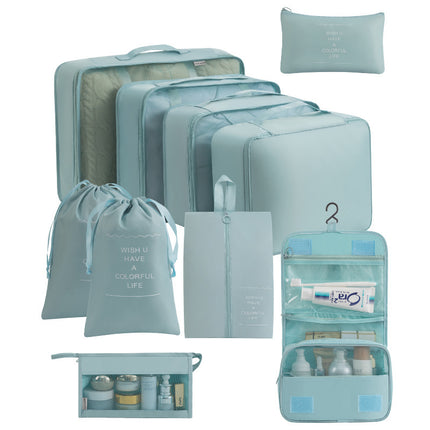 Cross-border Travel Storage Bag Ten-piece Set Business Travel Storage Bag Large Capacity Storage Bag Waterproof Travel Storage Bag