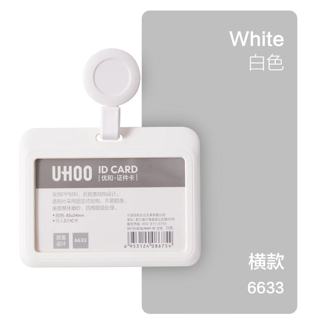Youhe work permit work card with lanyard work card doctor nurse badge label easy pull buckle student card school
