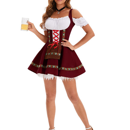 2024 European and American New German Beer Festival Girl Maid dress Stage Ball Performance Dress Carnival