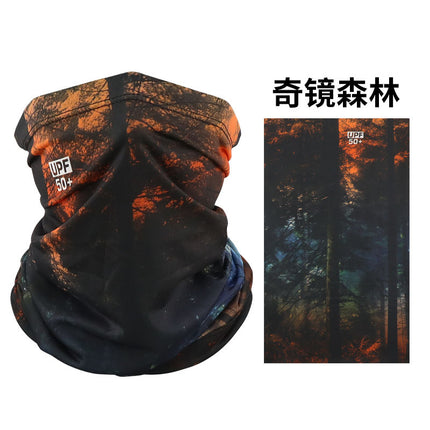 Ice Silk Mask Multifunctional Magic Headscarf Men's Riding Women's Sunshade Sunscreen Neck Sleeve Windproof Square Scarf Scarf Scarf