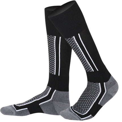 Outdoor Ski Socks for Men and Women, Long and High Tube, Autumn and Winter Mountaineering Kidsren's Thickeneded Warm Towel Bottom Sports Socks