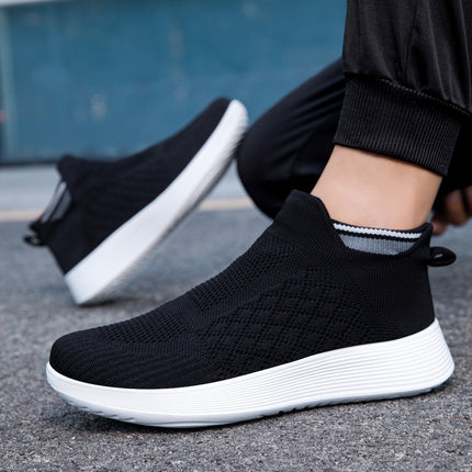 2025 Couple Shoes Men's Shoes Breathable Mesh Slip-On Sports Casual Shoes Stretch Socks Running Shoes Women's Shoes
