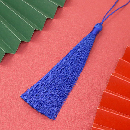 13cm Closed Tassel Fan Accessories Chinese Style Fan Pendant Bookmark Clothing Hanging Spike Accessories Jewelry Decoration Tassel
