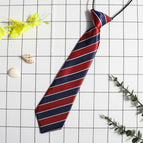 Sang-red striped tie