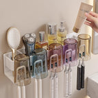 Detachable cleaning [white] cup holder for five people with cup