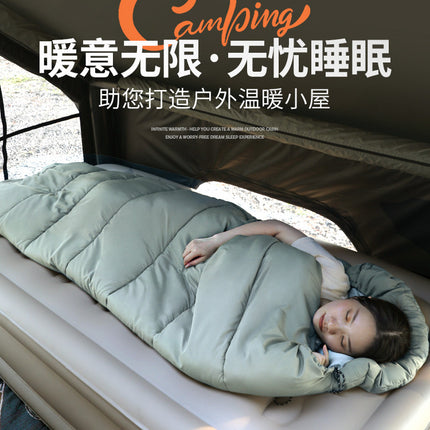 Adult Sleeping Bag Winter Thickened Outdoor Travel Camping Warm Cold-Proof Dirt-Proof Double Indoor Lunch Break Single