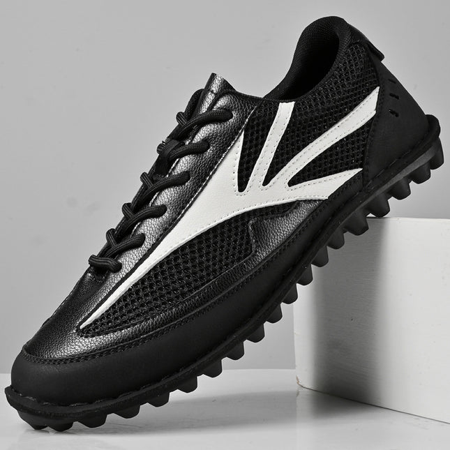 Mesh Shoes for Men 2025 New Summer Breathable Cut Out Shoes Soft Sole Non-Slip Lightweight Forrest Gump Shoes Casual Shoes Large Size