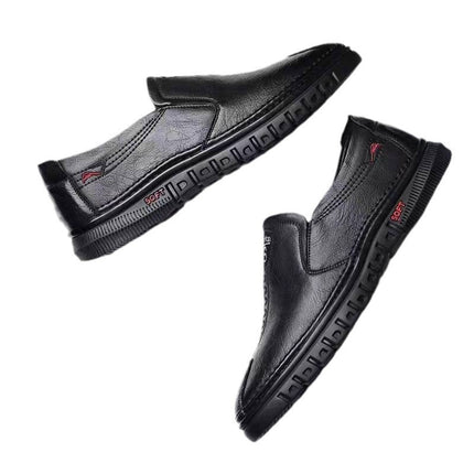 Cross-Border Men's Shoes, Breathable Leather Shoes, Business Fashion, Soft-Soled Casual Men's Shoes, Middle-Aged and Elderly Dad's Shoes, Doudou Men's Shoes
