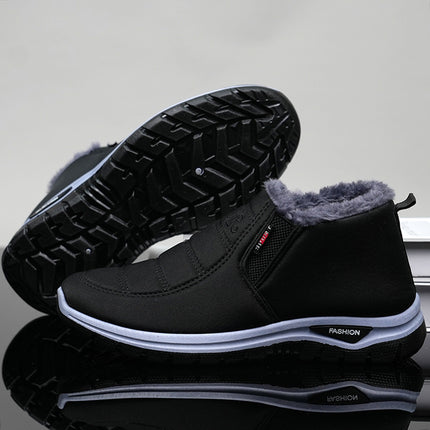 Winter New Cotton Boots Thickened Warm Boots Waterproof Non-slip Snow Boots for Men and Women Middle-aged Old Beijing Cotton Boots