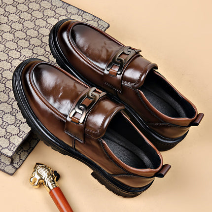 The first layer of cowhide new formal low-top leather shoes men's autumn leather shoes breathable new business casual men's shoes tide