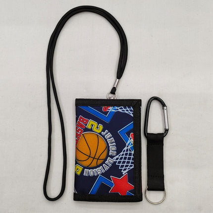 Cross-border Foreign Trade Rope Printed Wallet Mountaineering Buckle Long Three-fold Wallet Portable Coin Purse for Students and Children