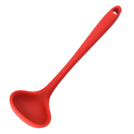 Silicone Mini Soup Spoon Kitchen Cooking Soup Spoon Children's Food Supplemented Soup Spoon Food Grade Material Silicone Soup Spoon 21cm